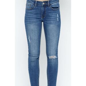 Vocal Denim DESTROYED SKINNY JEANS  LG NWT